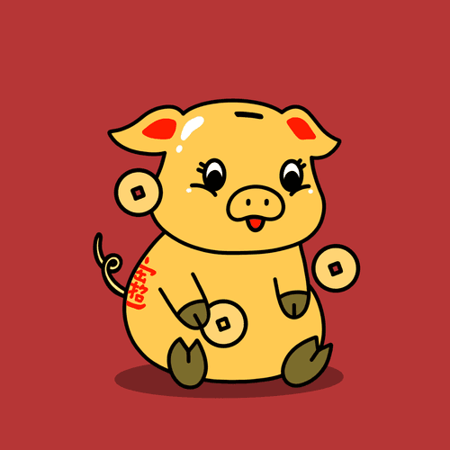 Piggie Palz #8 - Prosperity Piggie