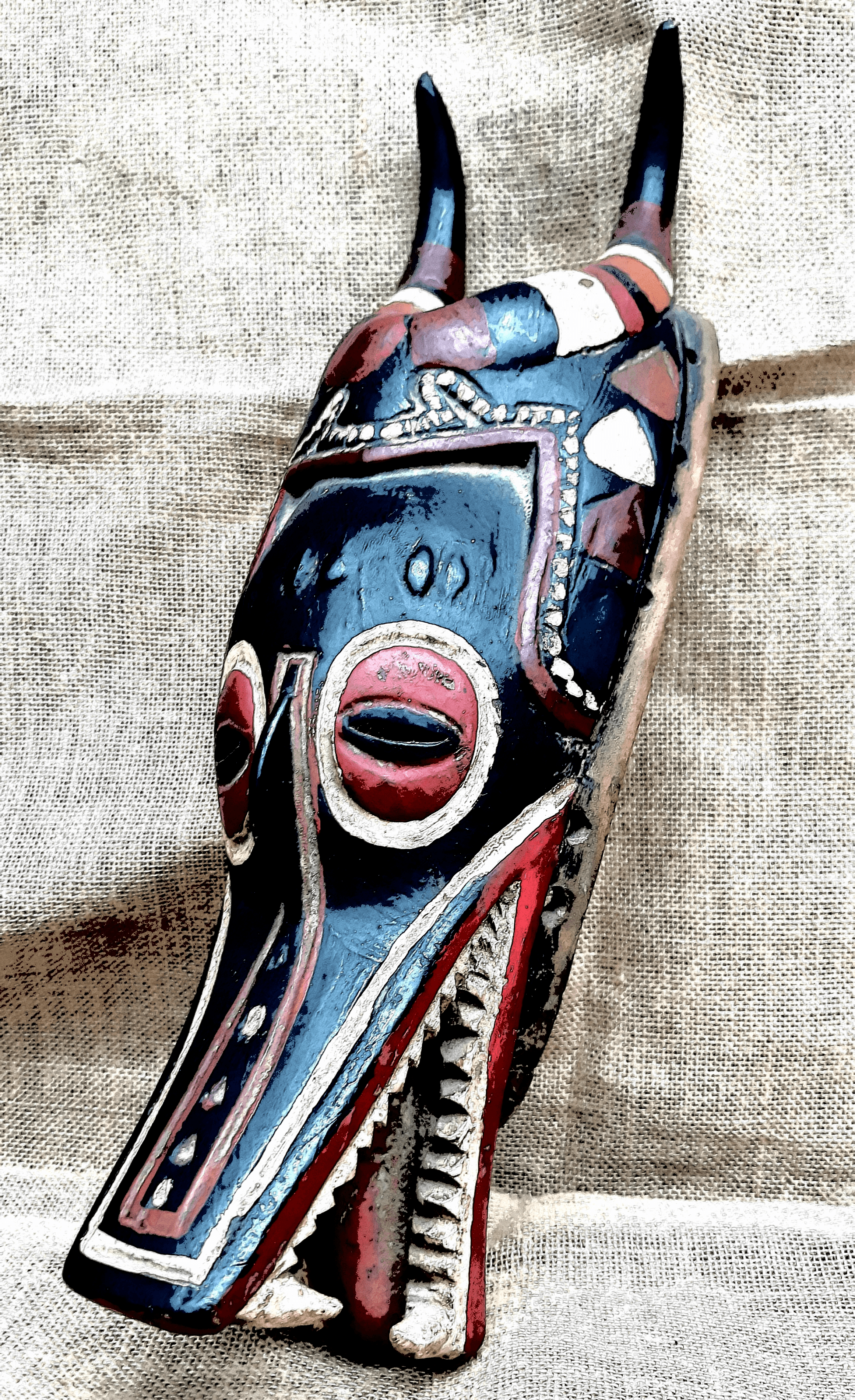 African Mask Zamble Mask ,  NFT with Mask