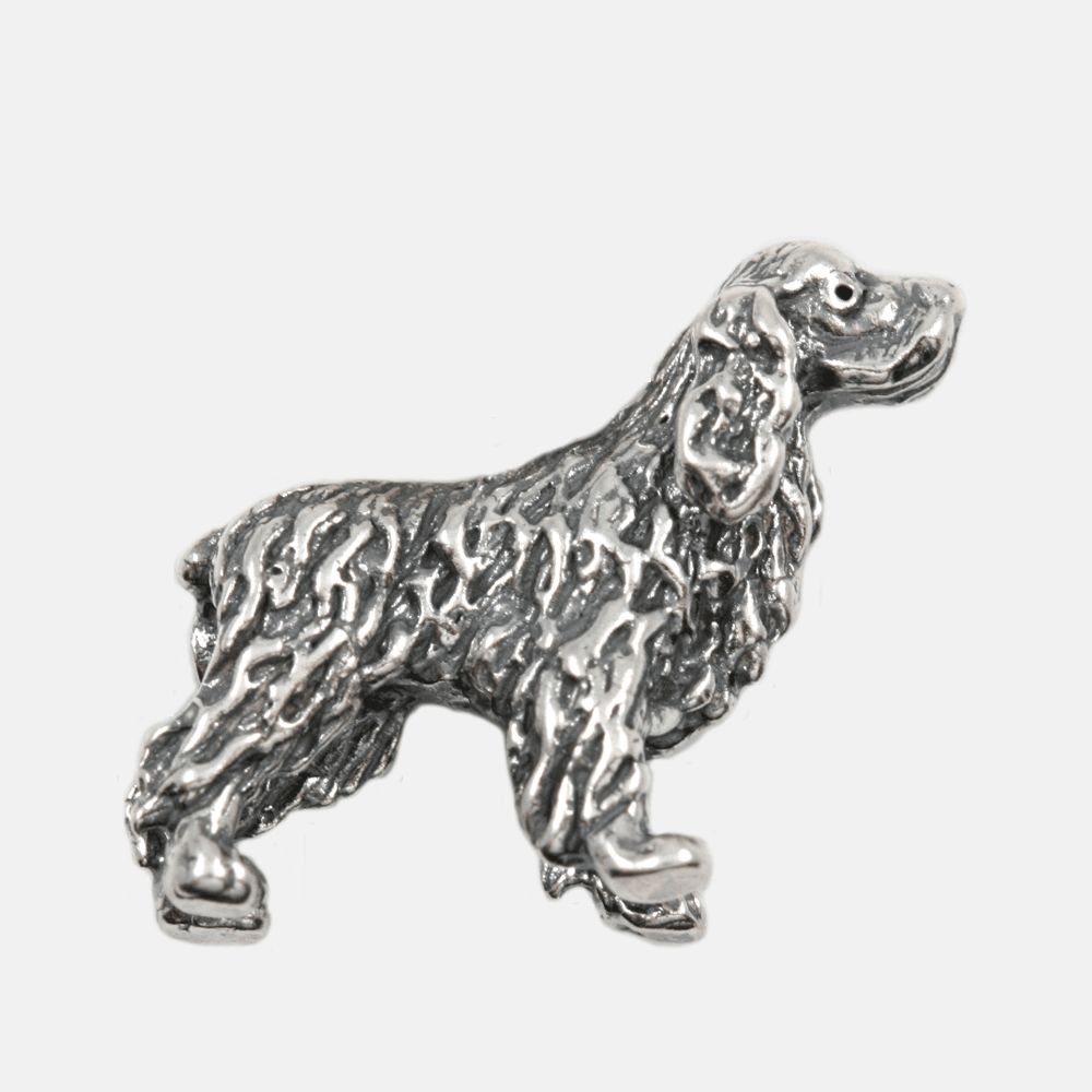 Dog Breed ENGLISH COCKER SPANIEL 3D Solid Sterling Silver