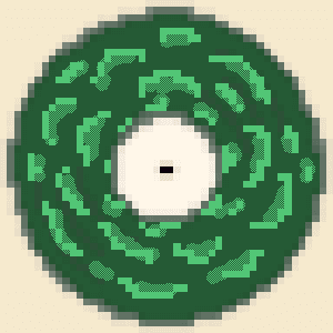 CryptoWax 083 - Green Marble