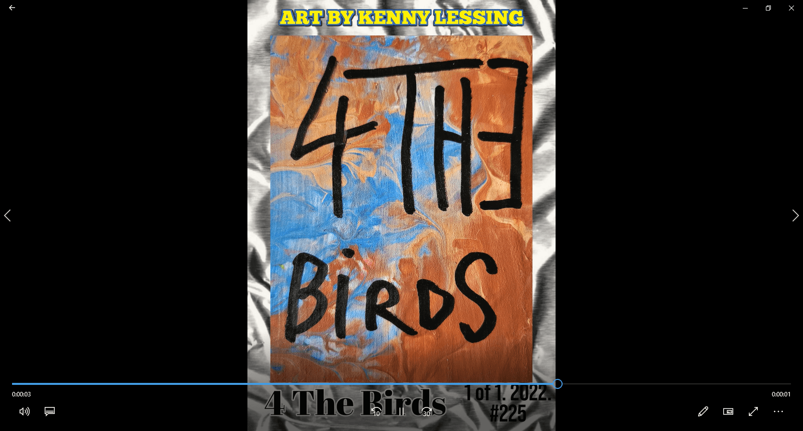 4 The Birds - 2022 #ArtByKennyLessing 1 of 1 card #225