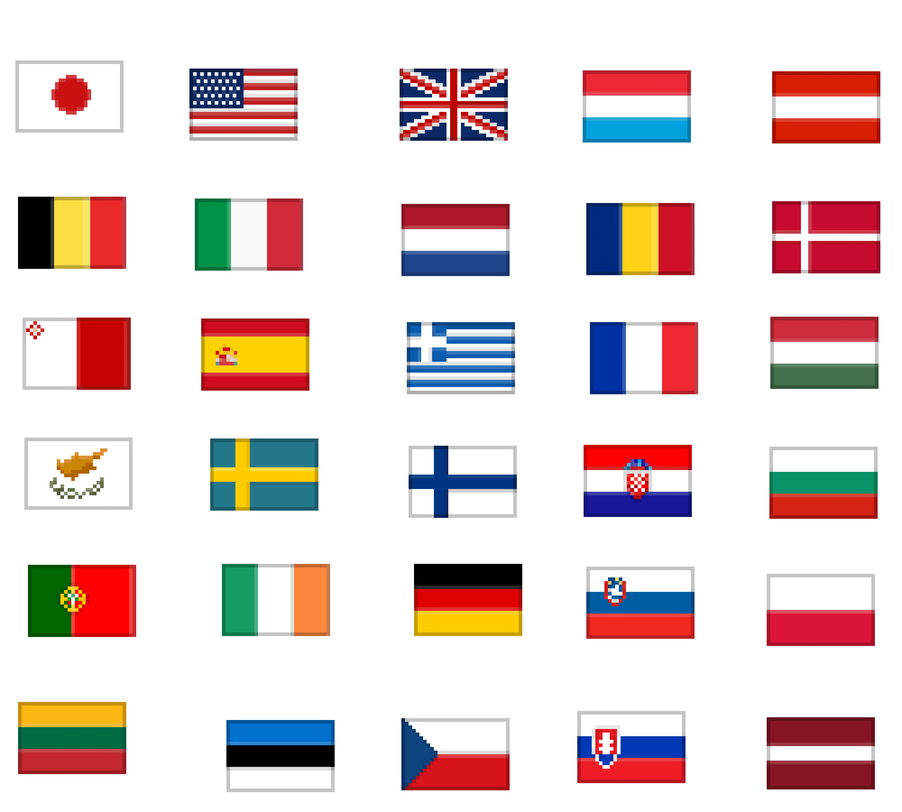 Pixel-Art Flags - Collection | OpenSea