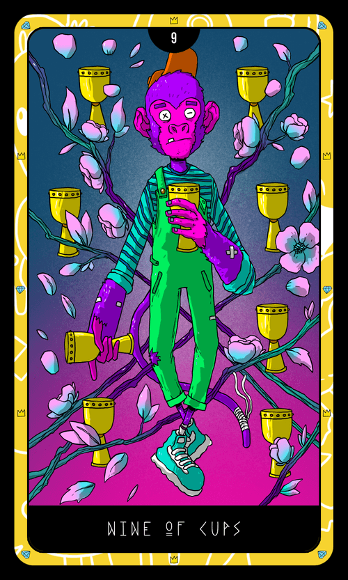 Rosko Sees the Future: Nine of Cups - HODL Variant
