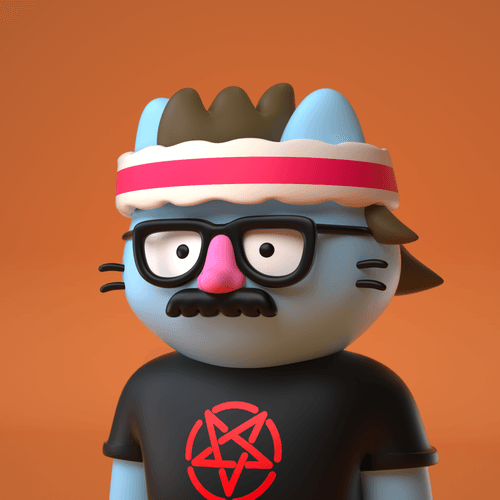 3D Cool Cat #8515