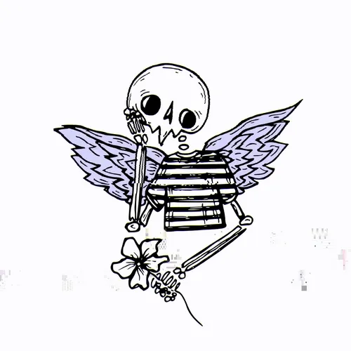 Sad Angel Skull #143