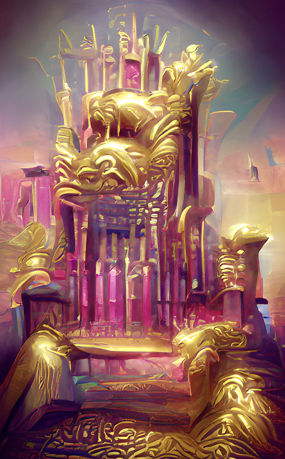 king throne art