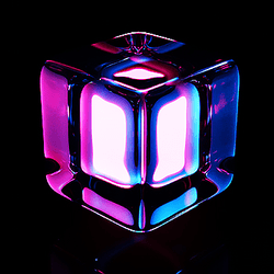 Crystal cubes collection image