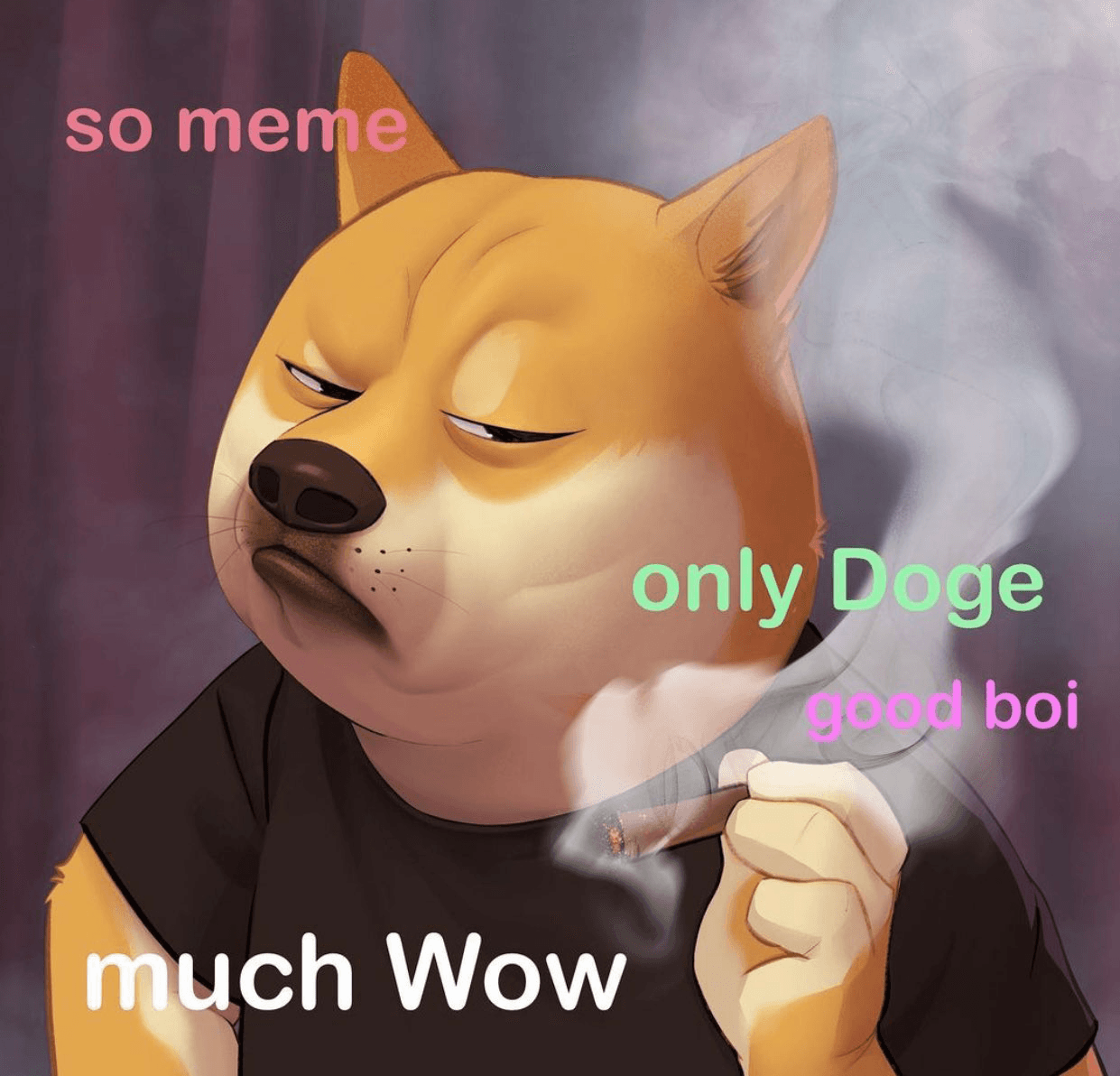 Doge smoking cigar - Collection | OpenSea