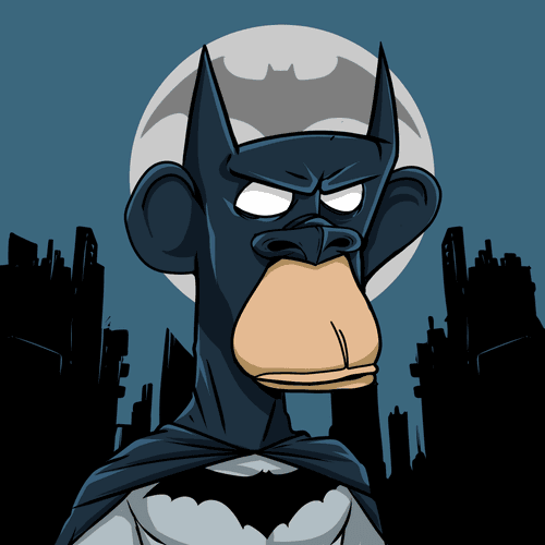 Animated Bored Ape [ Batman ]