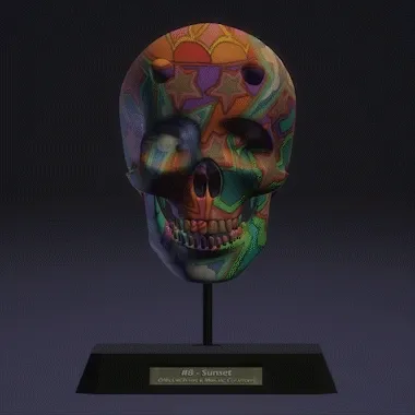#8 Sunset 3D Skull