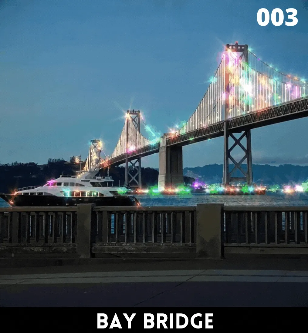 SF at Night 003 - Bay Bridge