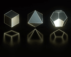 Platonic solids the elements by Joanie Lemercier collection image