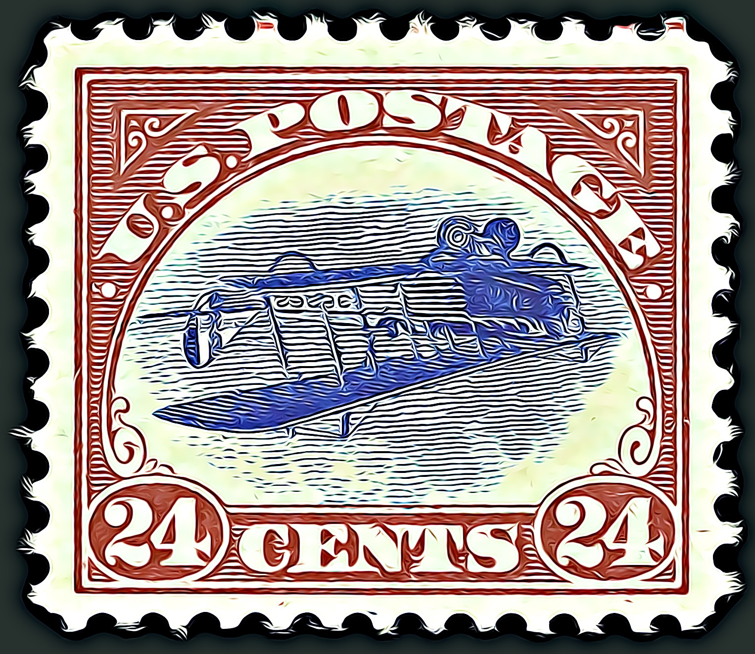 The Inverted Jenny - U.S. Stamp