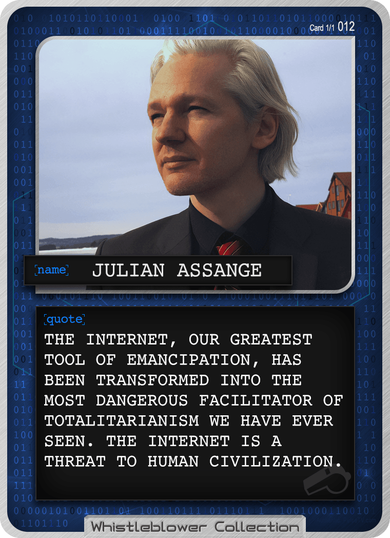 Whistleblower Collection Card: Julian Assange 012 1/1