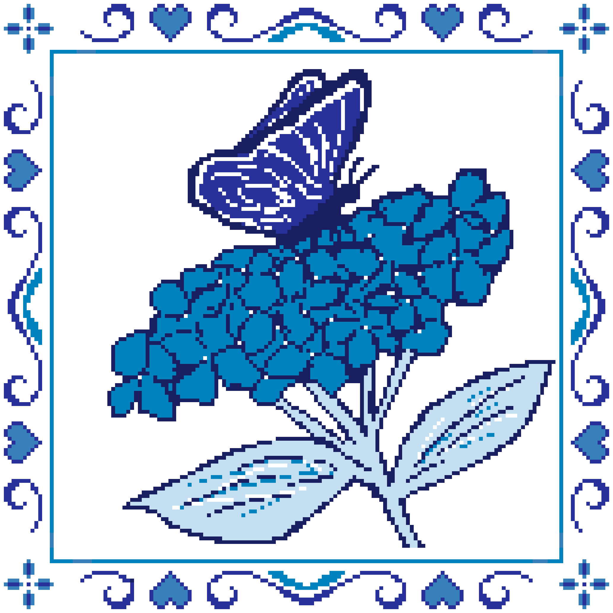 Hortensia and Butterfly