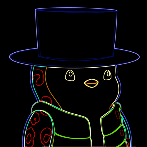 Neon Pudgy Penguin 605