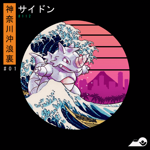 01/46 Rhydon ✕ The Great Wave off Kanagawa.