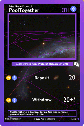 PoolTogether etheredex card #2/30