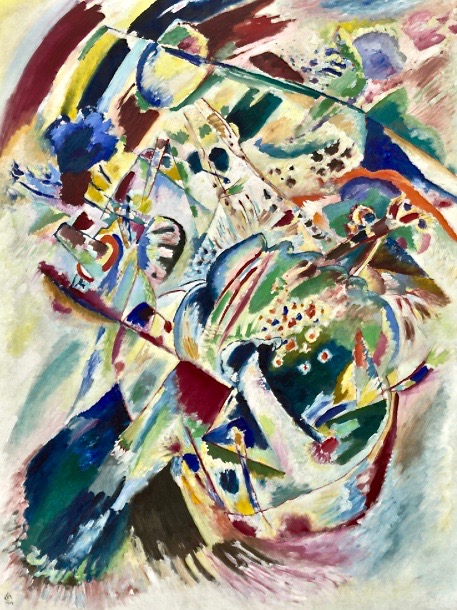 Vasily Kandinsky, Panel for Edwin R. Campbell No 4.1914 The Museum of Modern Art, New York.