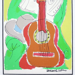 Leonard Cohen Original Painting (1 of 1 NFT, Winning Bid Gets Original Art Piece Plus More) collection image
