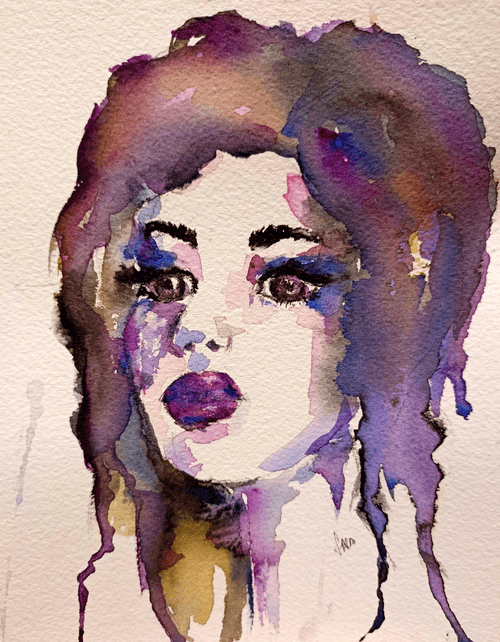 watercolor portrait 1