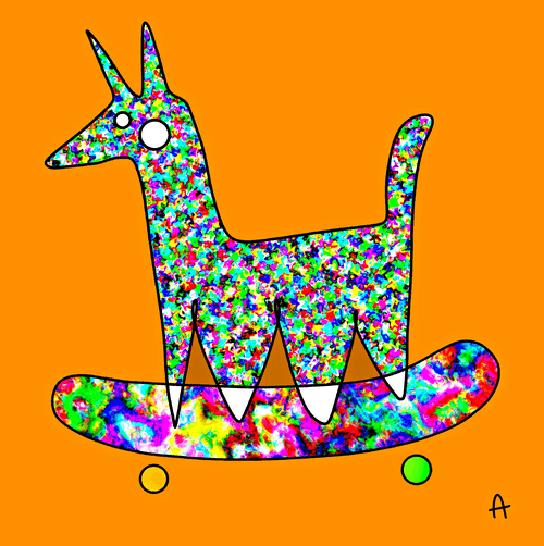 PSYCHEDELIC SKATER ANIMAL