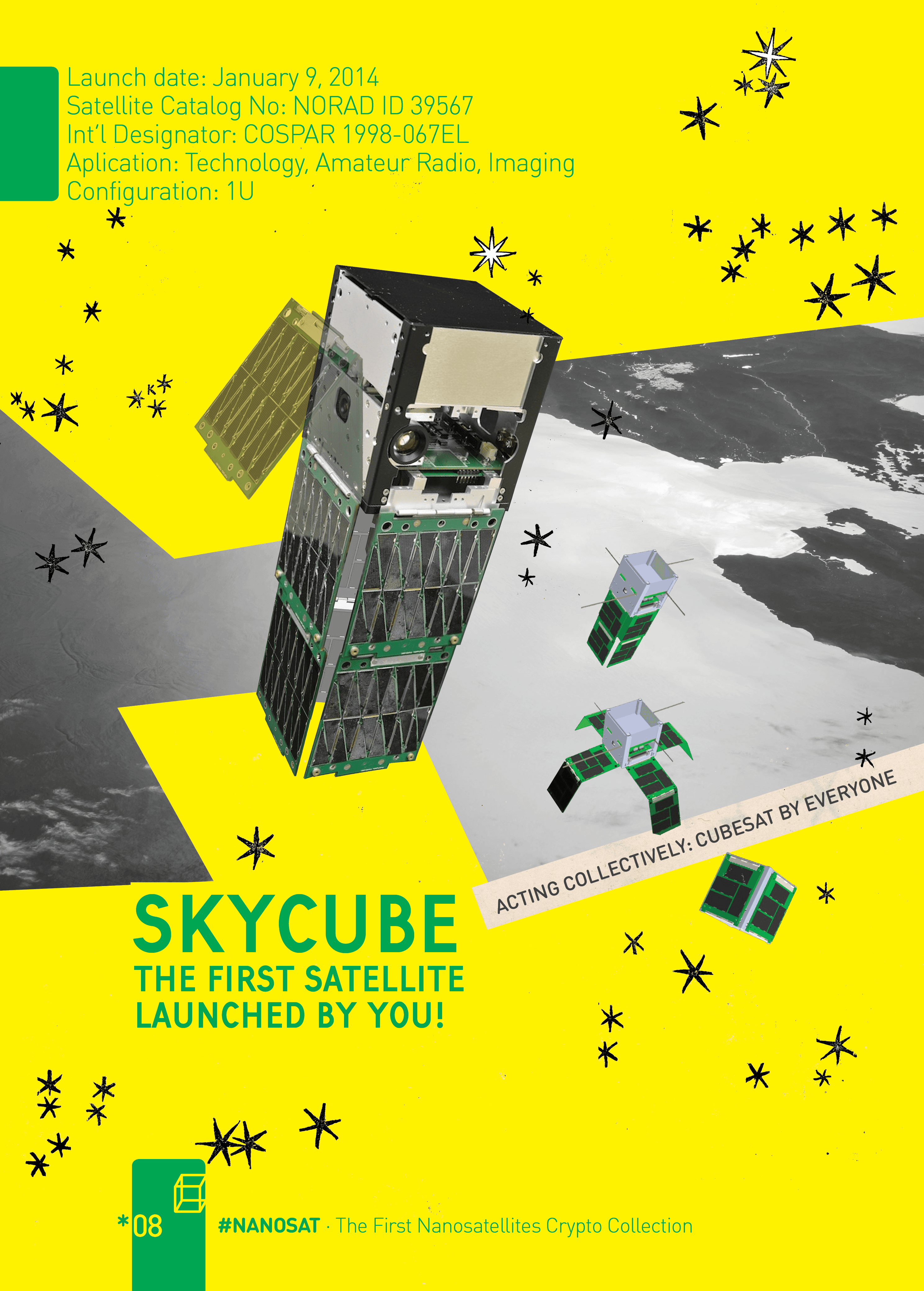 SKYCUBE “The First Satellite Launched by You!”