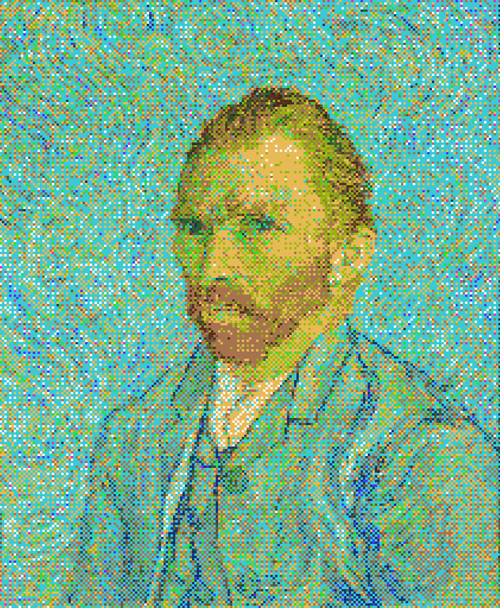 Van Gogh - Self-portrait  - Rare Pixels Collection