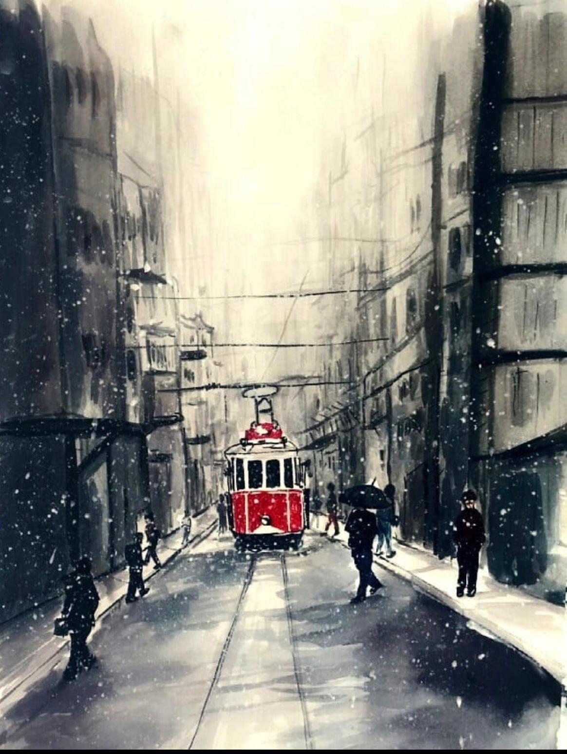 Winter On Istiklal Street