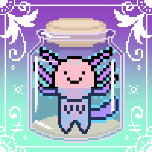 Magic Axolotl #018 (StrayAxolotls Collab)