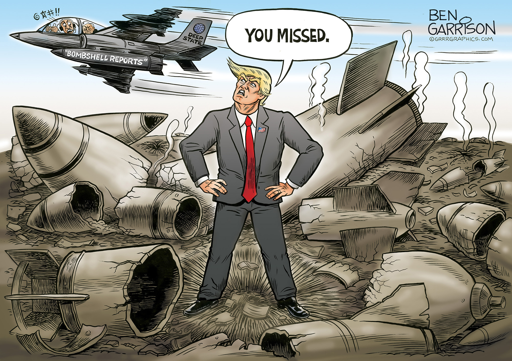 BOMBSHELL REPORTS -Viral Ben Garrison Cartoon