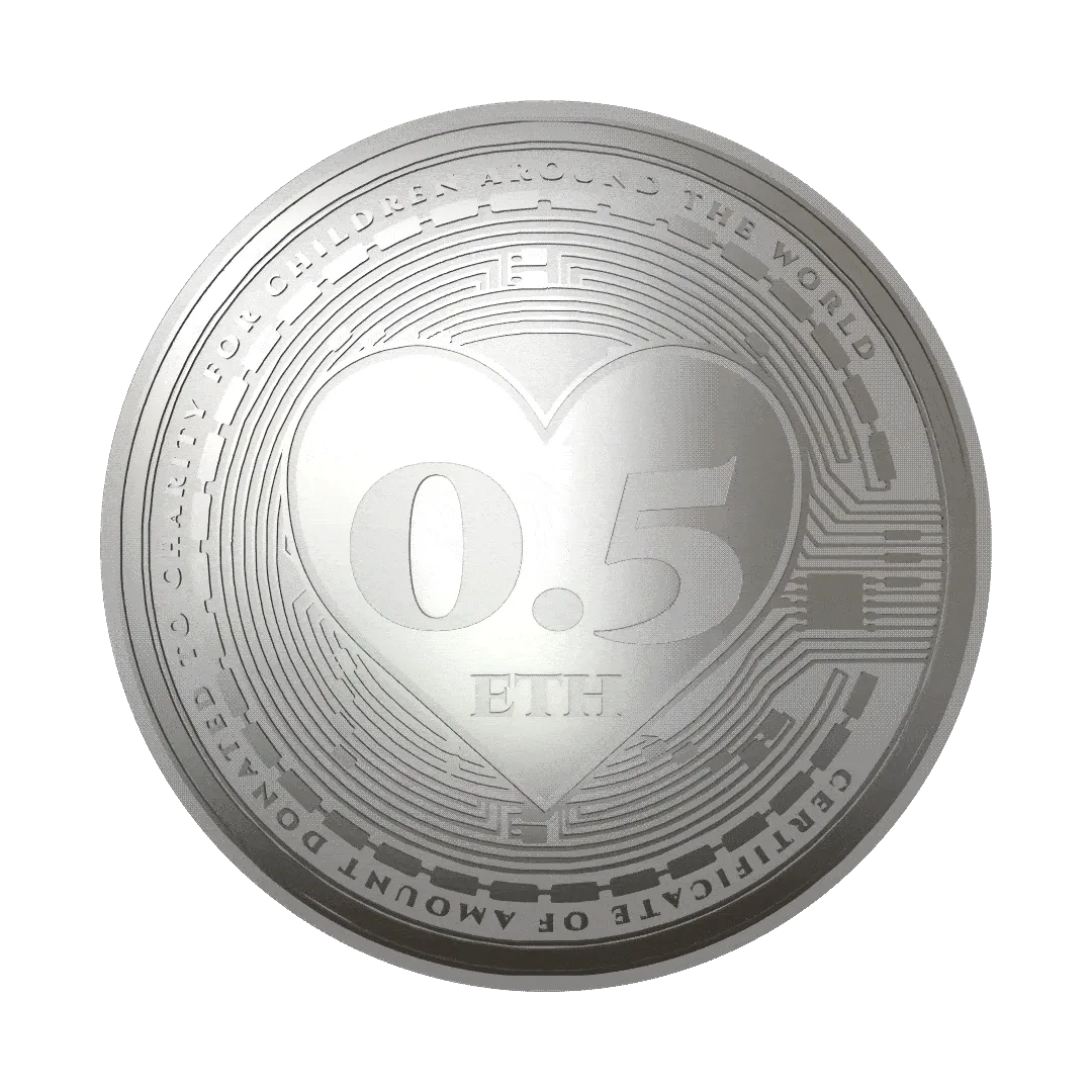Crypto Charity - Silver Medallion