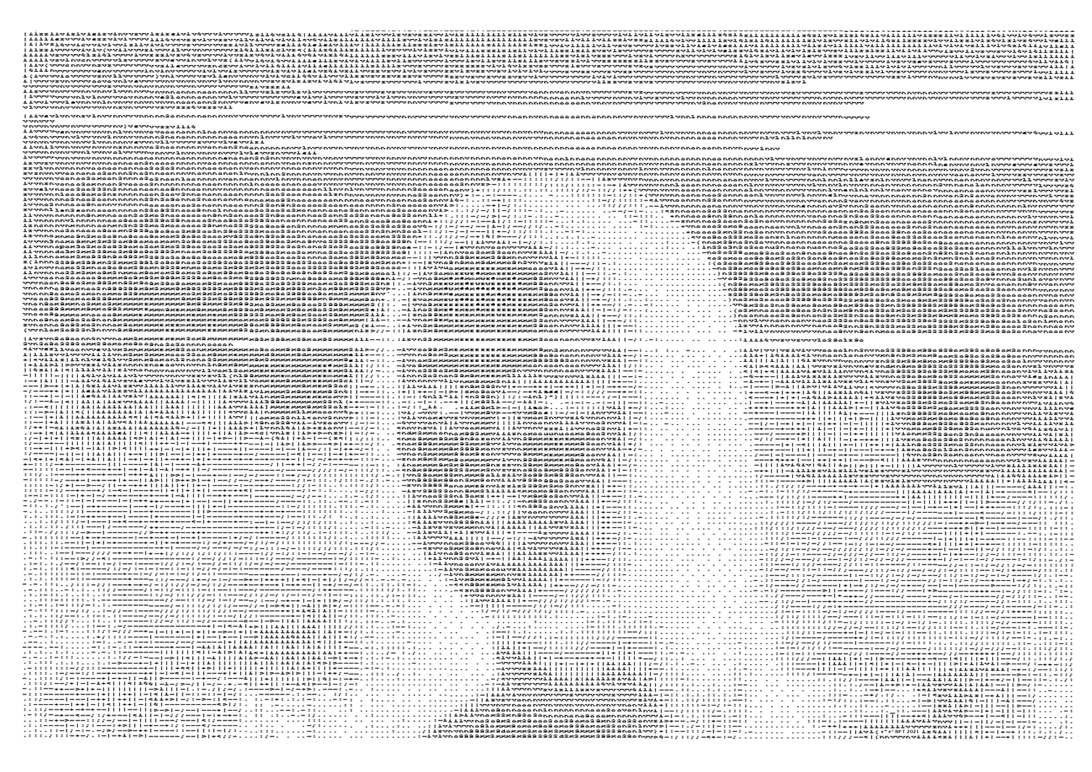 ASCII Gioconda | Monna Lisa Nft #1