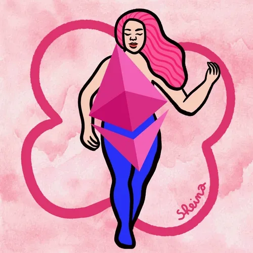 Pink hair Ethereum dancer 