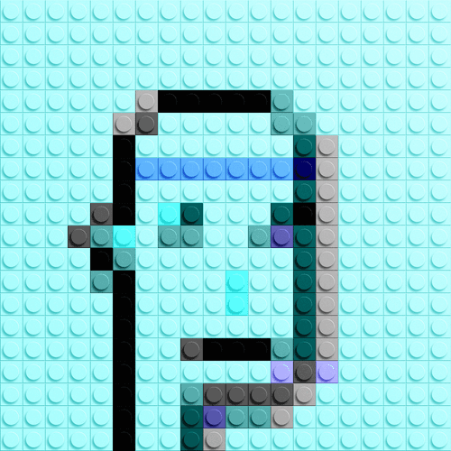 Brick Mosaic Punk #012