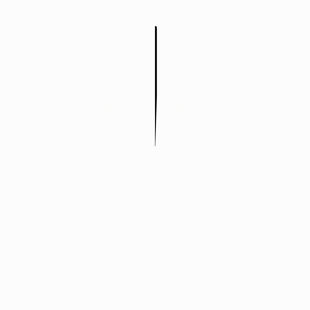 1 Second - RADIAL - WHITE