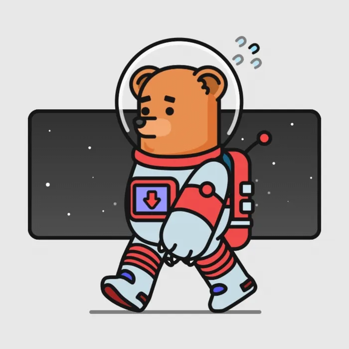 #LetsWalk - Space Bear #074