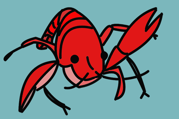 Crayfish saying hello