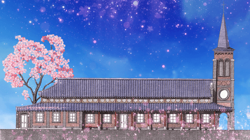 나바위성당의 봄 | Spring of Nabawi Church