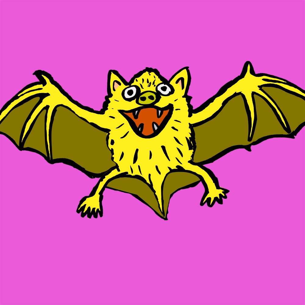 Halloween Golden Bat - Animals NFT ART vision | OpenSea