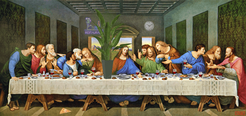 Last supper - LEONARDO DA VINCI (FALSE!)