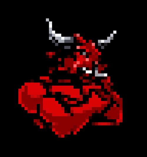 Red Muscular Bull