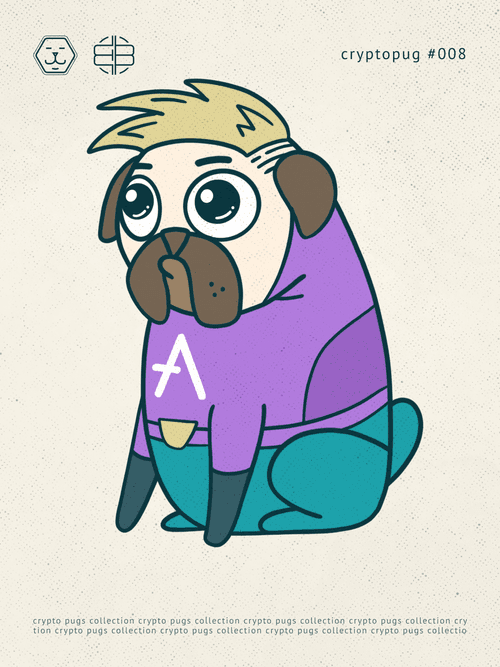 Crypto pug AAVE