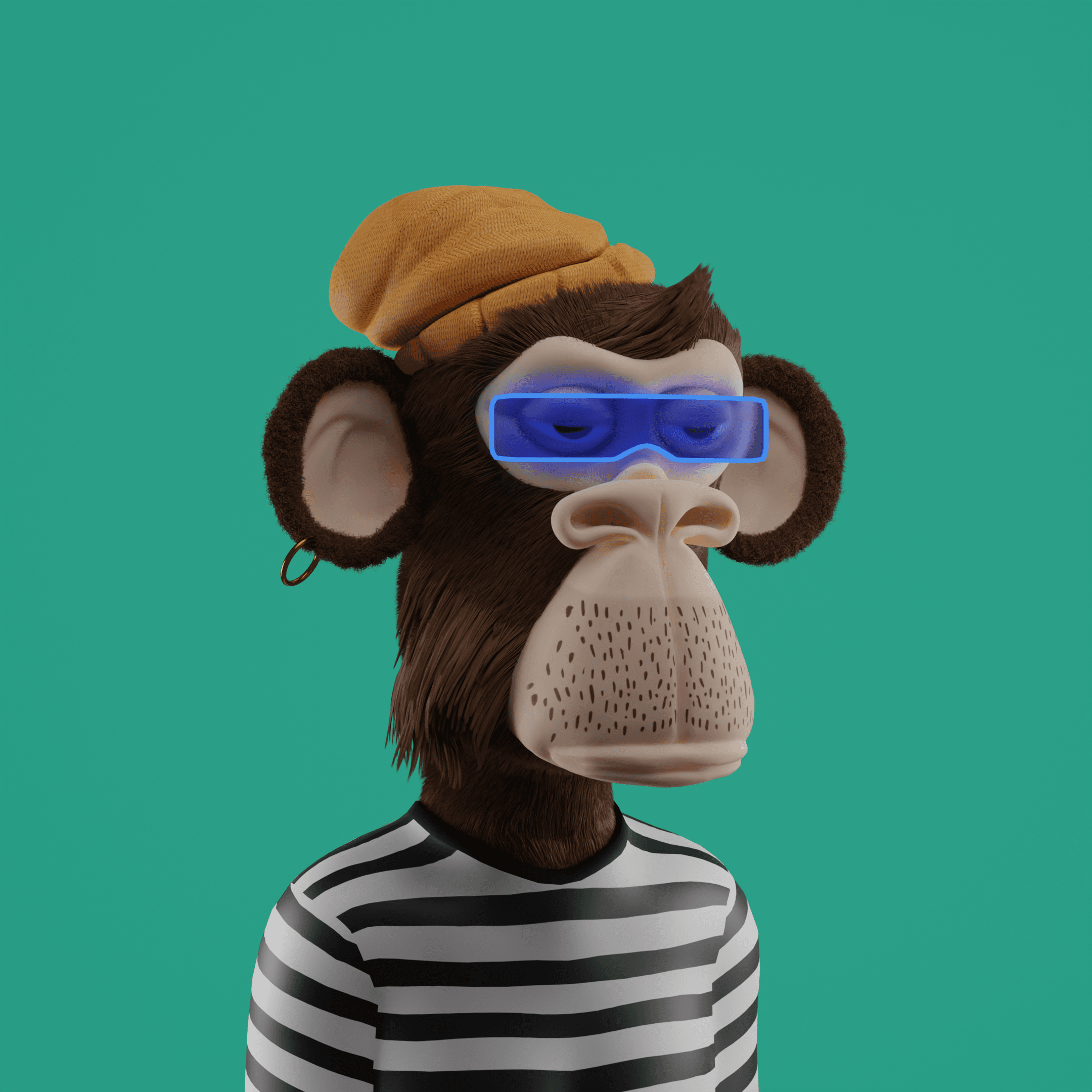 3D Bored Ape Club #326