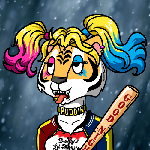 Grouchy Tiger Social Club - #405 Harley Quinn