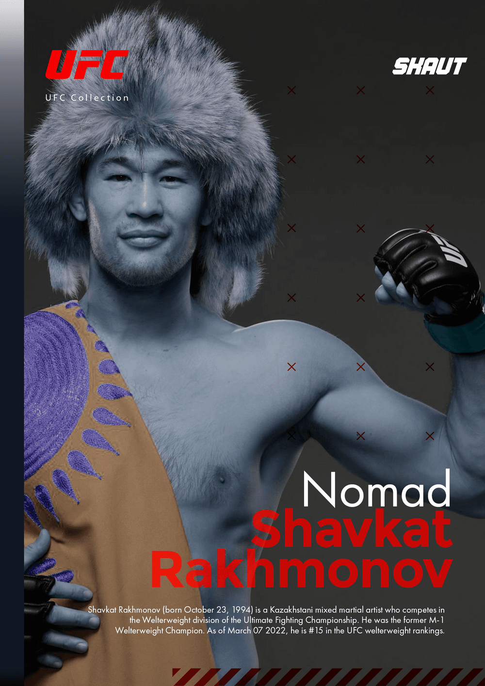 Shavkat Rakhmonov NOMAD Kazakhstan MMA Fighter Sambo Funny Gift