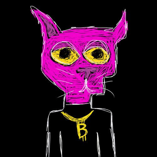 Hand Drawn Gutter Cat Gang 976