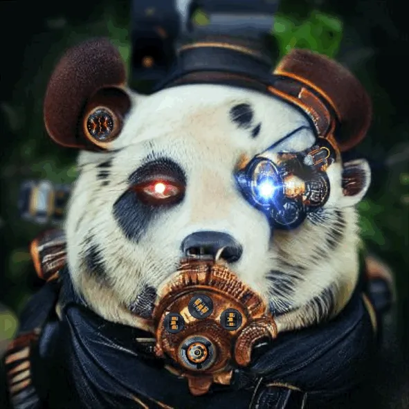 Steampunked #008 - Steampunk Panda
