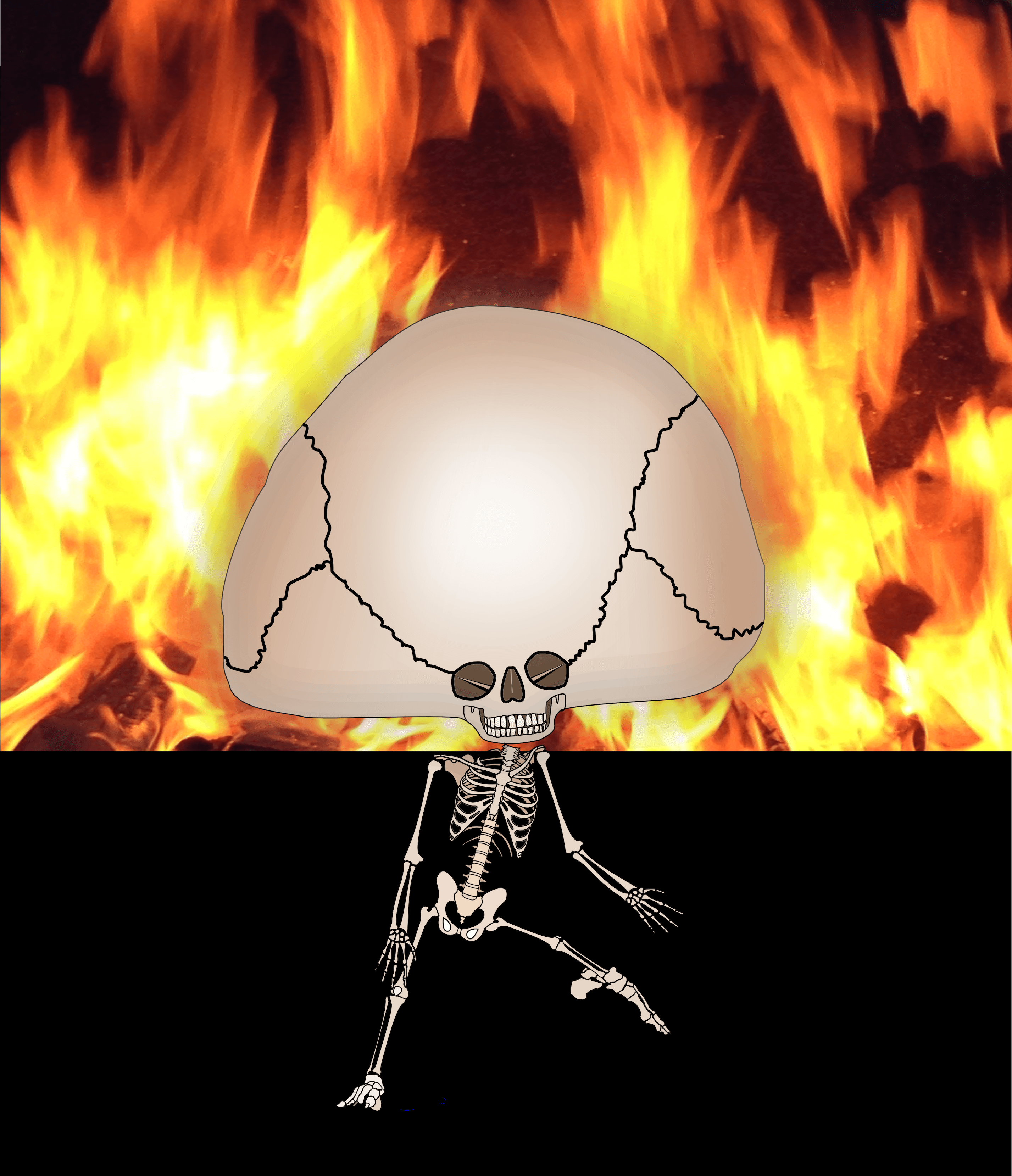 Skeleton Fire Dude