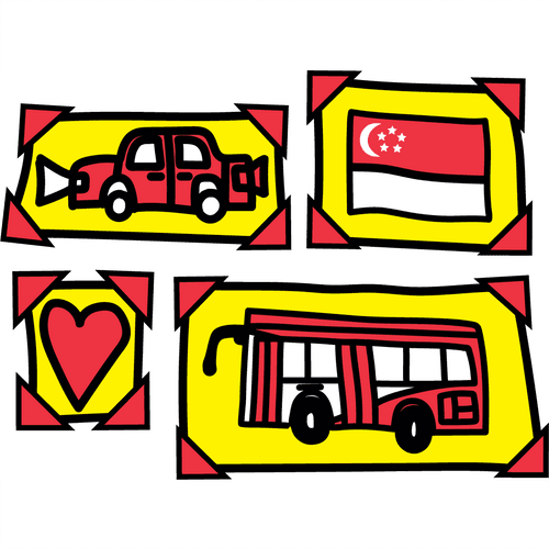 My Photo Frames – Buses & Taxis (Yellow)